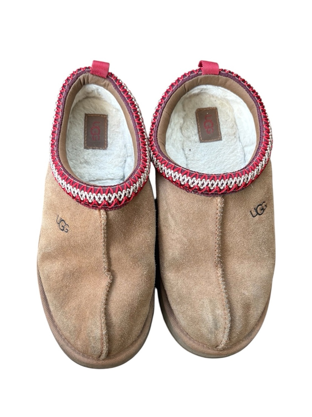 UGG Tazz Chestnut Womens Shoes Slippers Suede Size 5